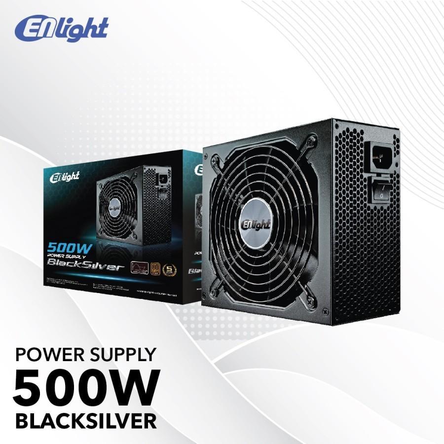ENLIGHT 500W POWER SUPPLY BLACK SILVER