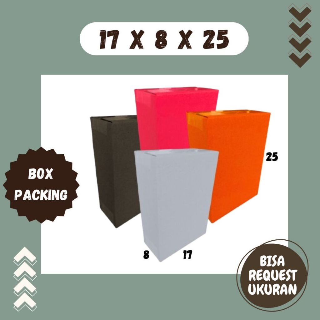 

Karton 17x8x25 Kardus A1 Packing Dus Kotak Kemasan Box Aksesoris Souvenir Gelas Botol Obat Madu