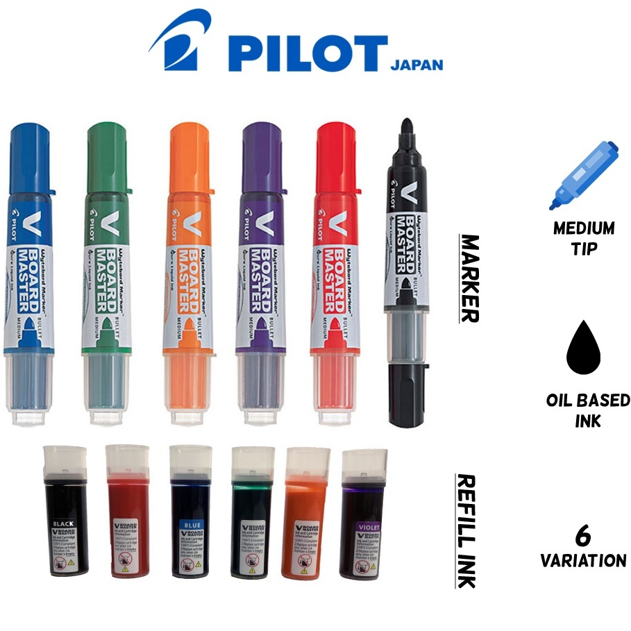 

Spidol Papan Tulis/Pilot V-Board Master Marker / Spidol Pilot (PCS)