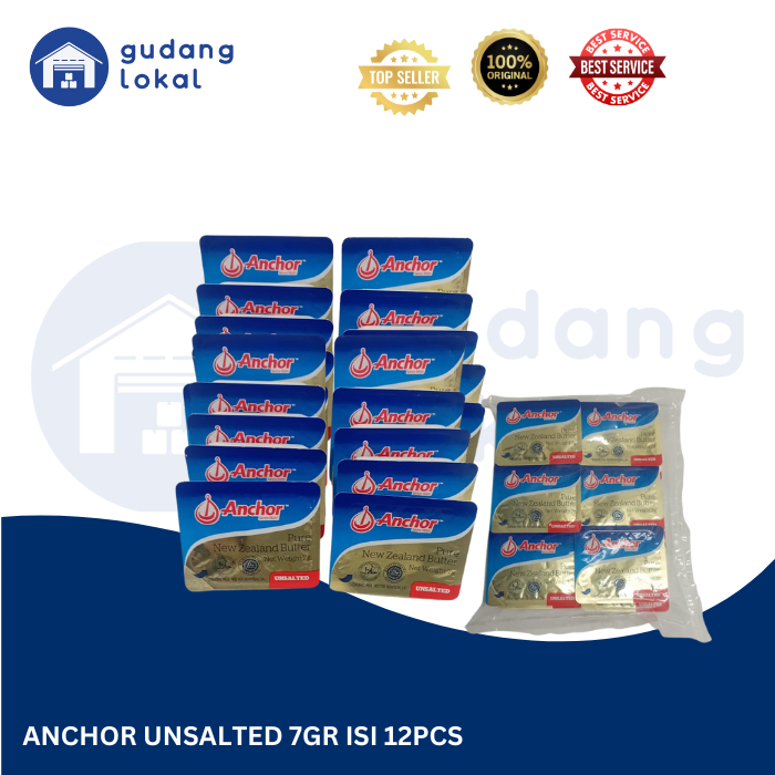 

ANCHOR UNSALTED KEMASAN 7GR ISI 12PCS /PACK