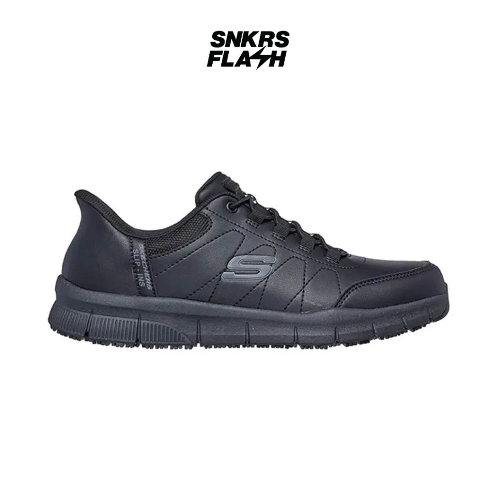 SKECHERS Work Nampa Triple black Sepatu Casual Pria - 200293BLK - Size 45