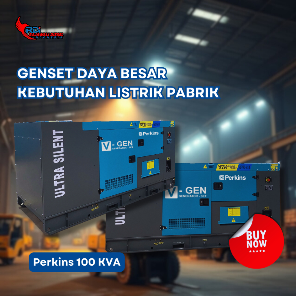 Genset Perkins 100 KVA Ultra Silent Diesel