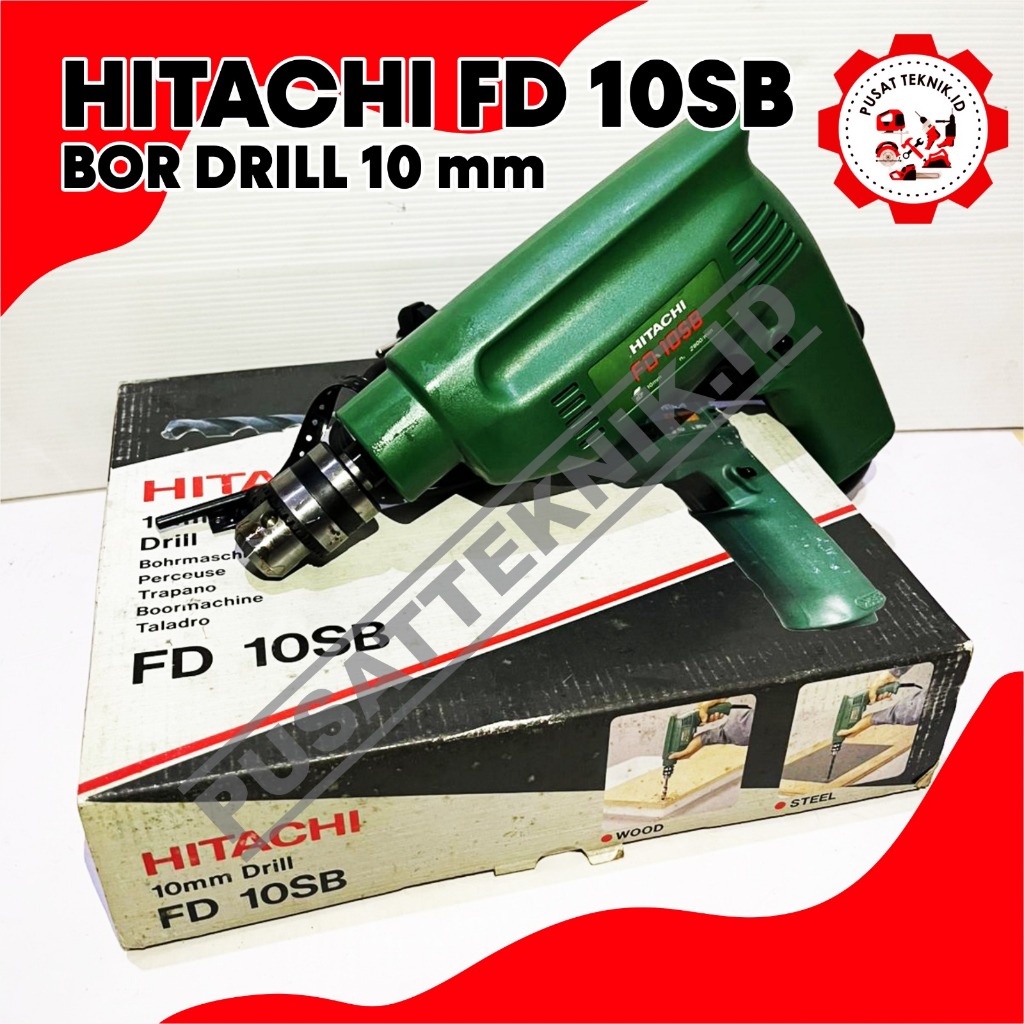 Bor Listrik Hitachi FD10SB - Bor Tangan 10mm Non Impact