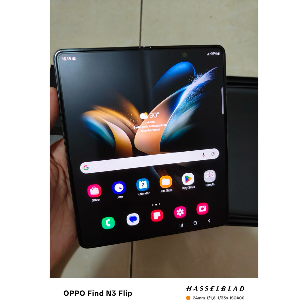 SAMSUNG GALAXY Z FOLD 4 5G RAM 12/512GB FULLSET SECOND