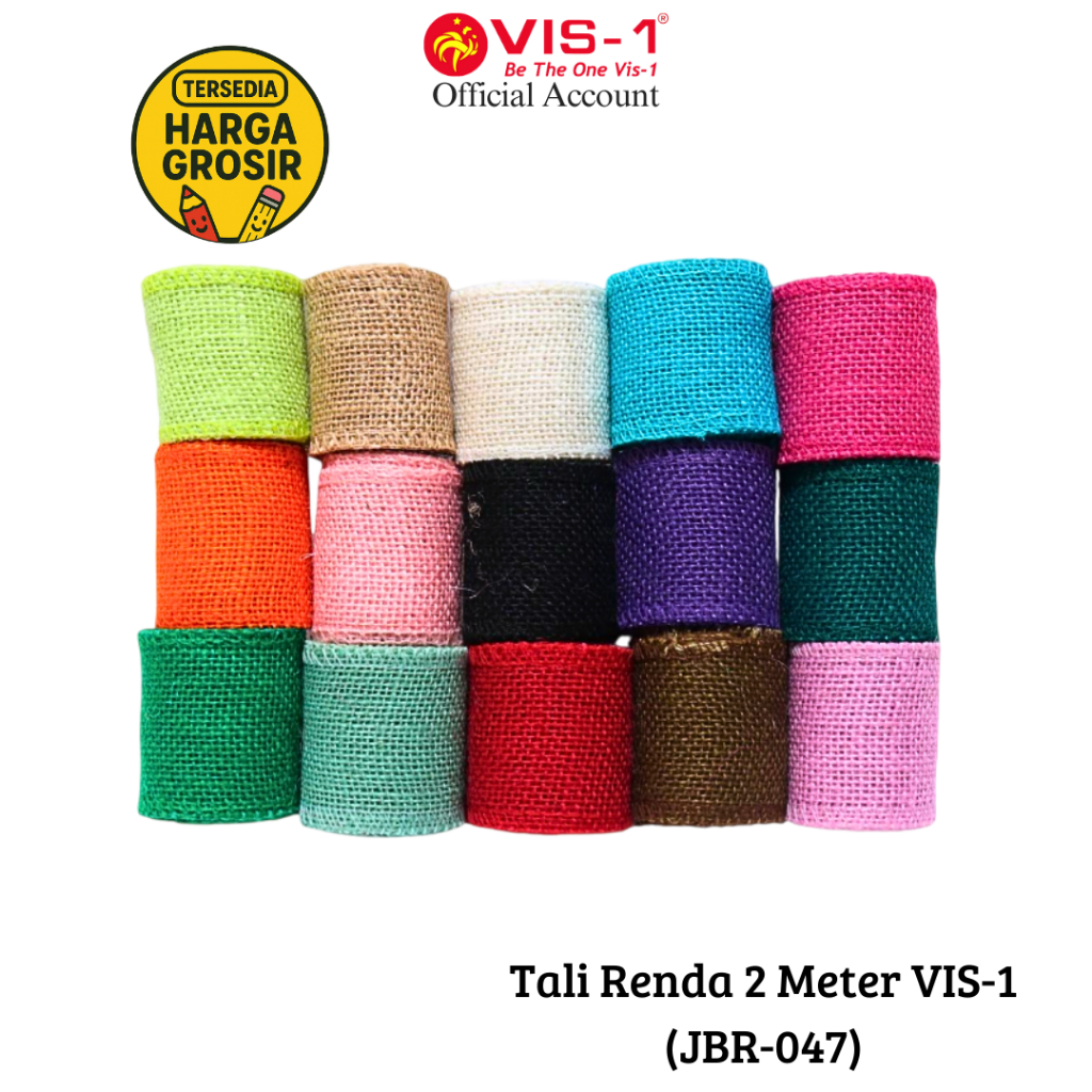 VIS-1 Tali Goni / Kassa / Pita Goni / Kain Goni Warna Polos JT JBR-047