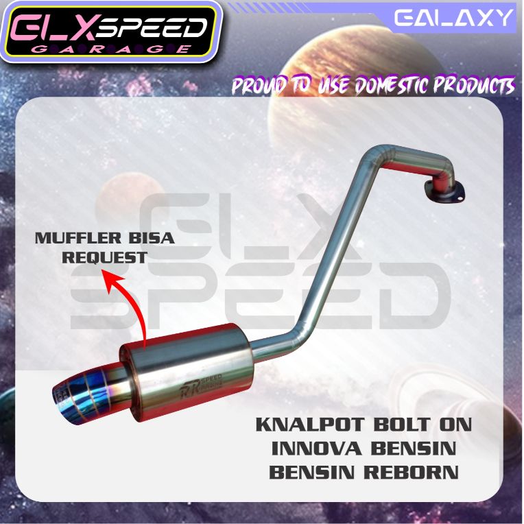 MUFFLER BOLTON INNOVA BENSIN / REBORN BENSIN
