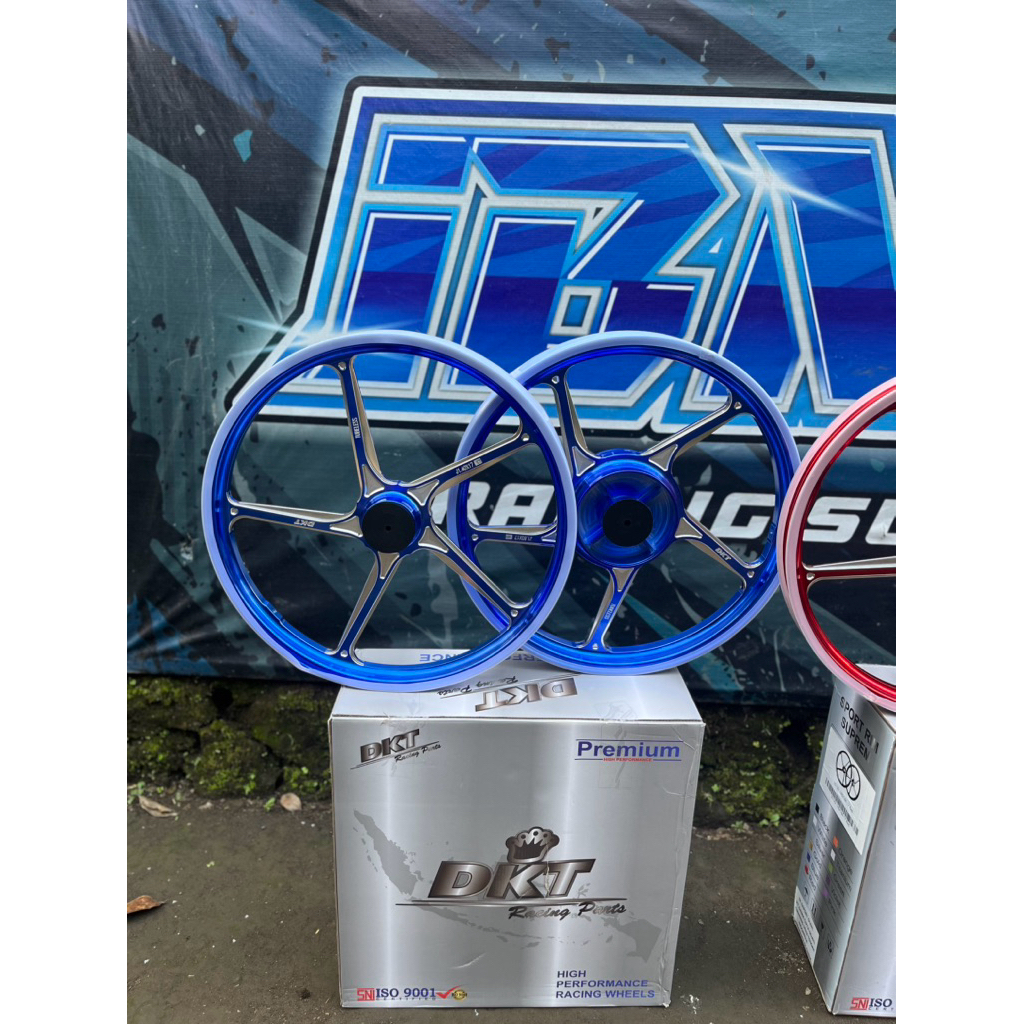 VELEK VELG RACING CNC MODEL ENKEI DKT D55 SINGLE DISC JUPITER Z MX OLD VEGA R FIZ R RX KING 140/160 