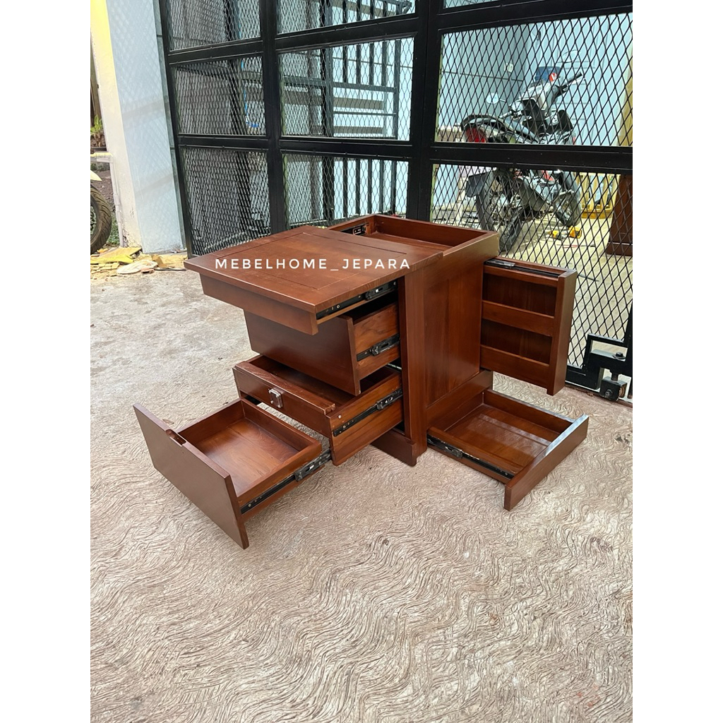 nakas laci 6 jati,bedside kayu jati solid,Nakas minimalis kayu jati, Nakas Storage,nakas jepara ,nak