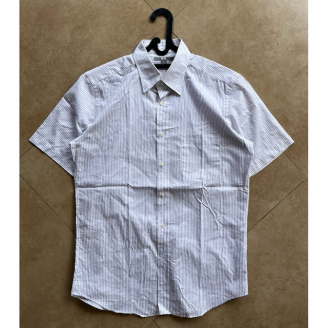 KEMEJA STRIPE UNIQLO WHITE SECOND