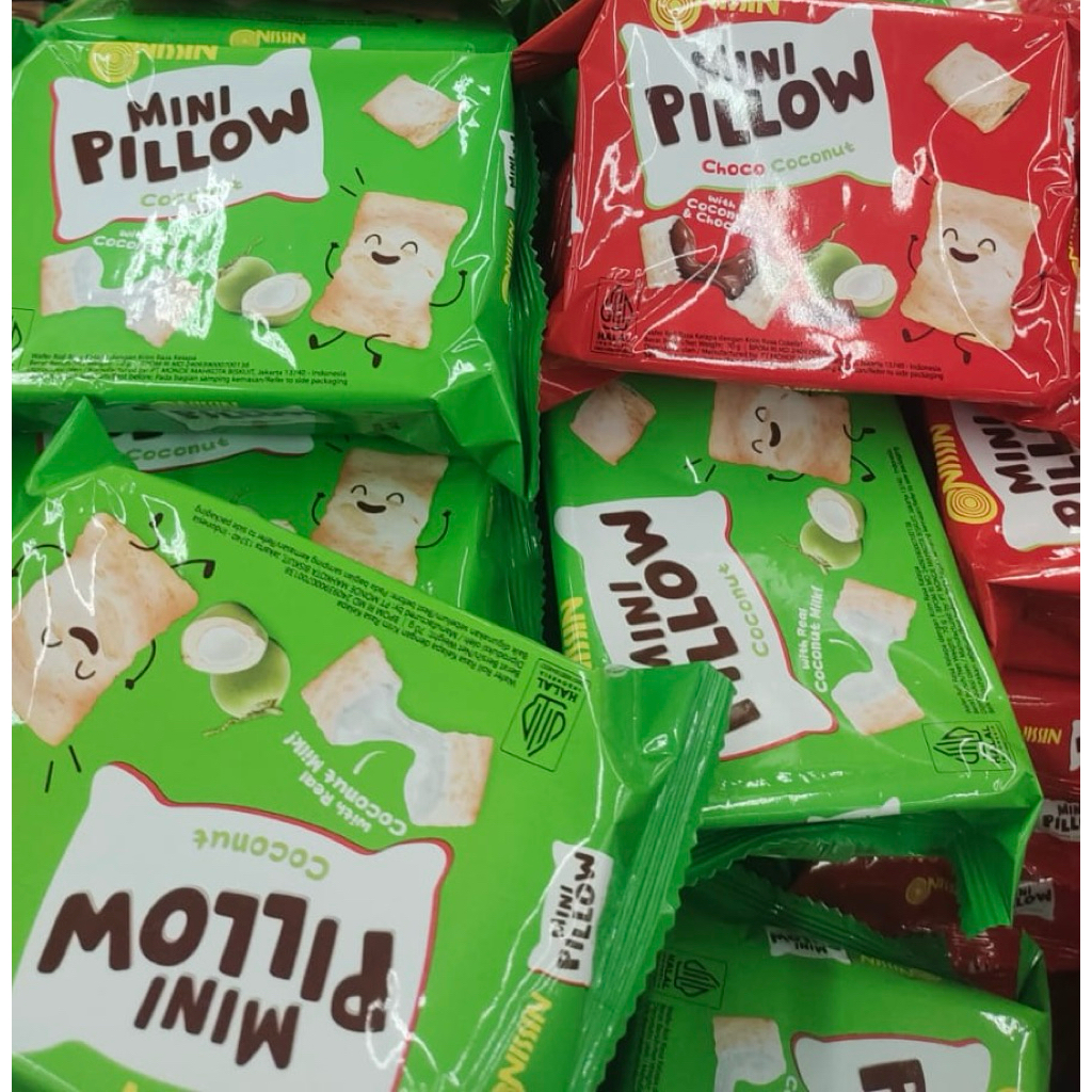 

NISSIN,Mini Pillow Choco/Coconut70gr