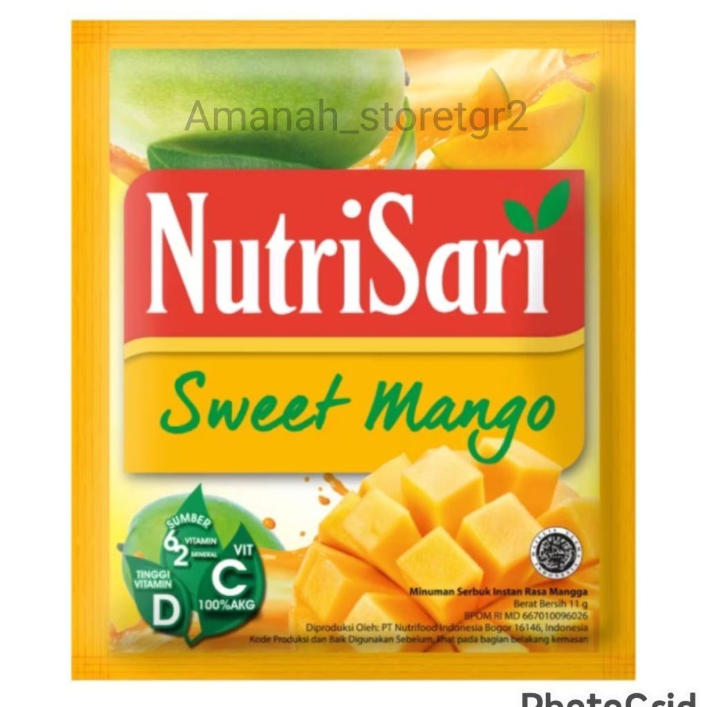 

Nutrisari sweet mango 1 renceng / 10 sachet murah