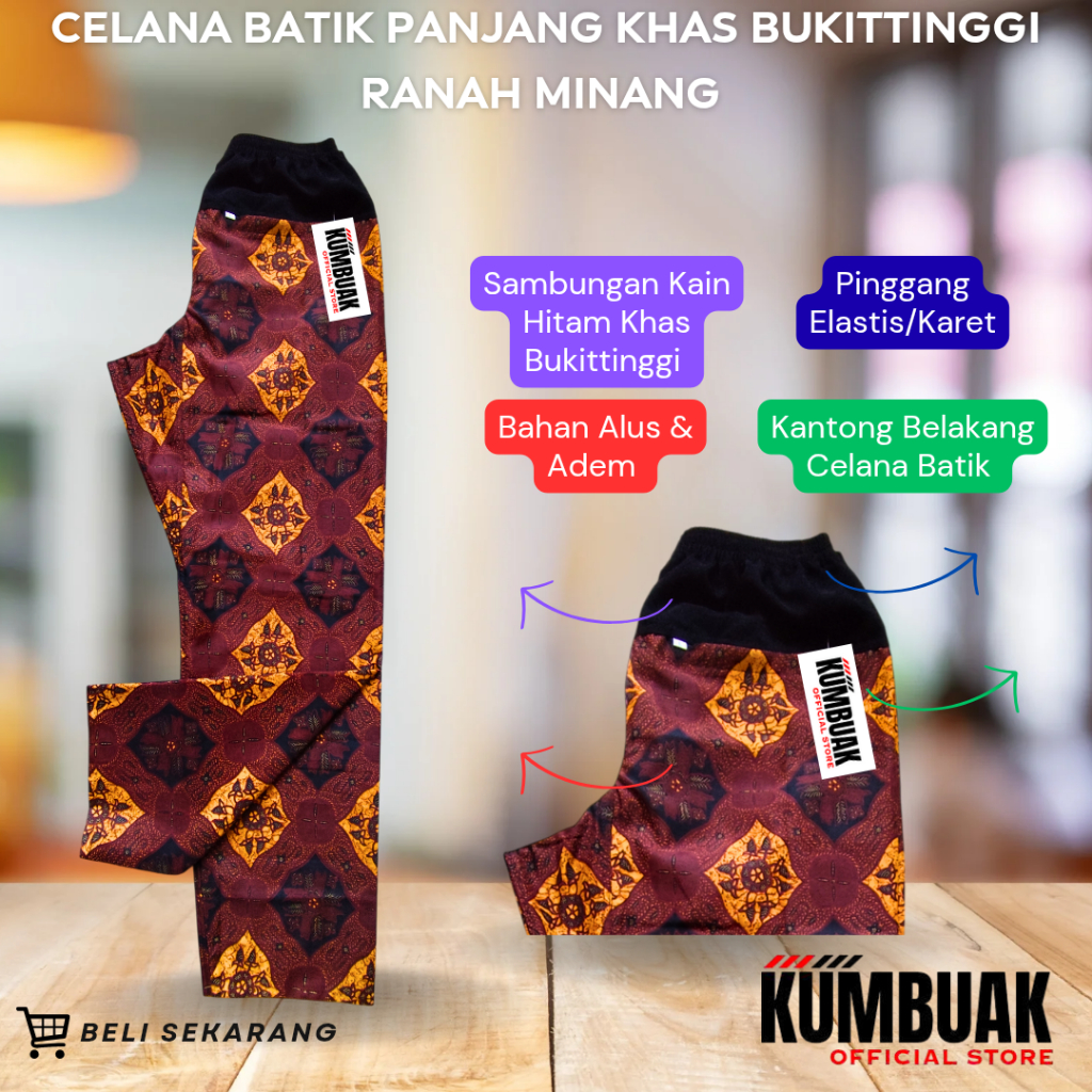 Celana Batik Panjang Jumbo Pria/Wanita Size XXXXL XXXXXL