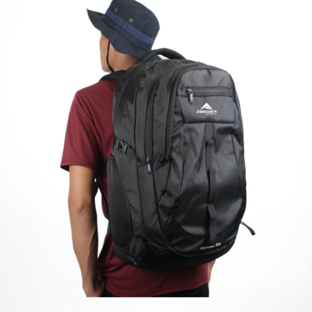 Tas Ransel Pria 50L - Tas Backpack Jumbo 50 Liter - Tas Gunung - Tas Mudik - Tas Traveling - Tas Ker