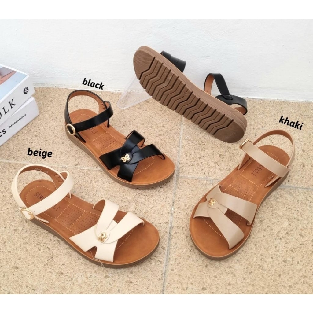 Simoncelli DA02 sandal sepatu flat