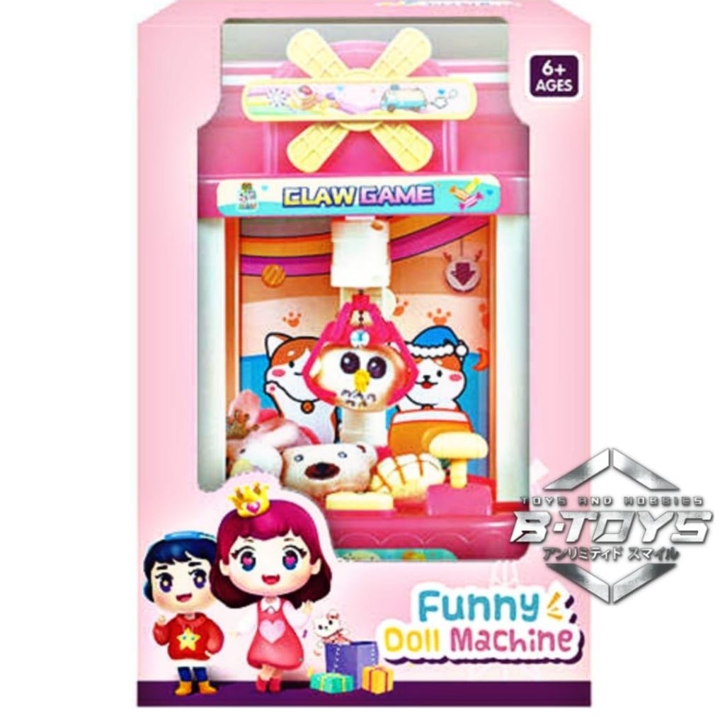 Mainan anak capit boneka Funny Doll Machine mainan capit anak jumbo