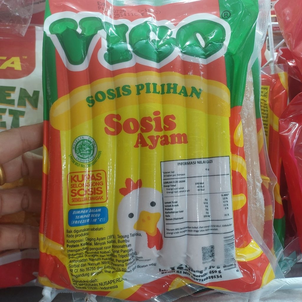 

SOSIS AYAM VIGO 450 GR / SOSIS MURAH / SOSIS VIGO