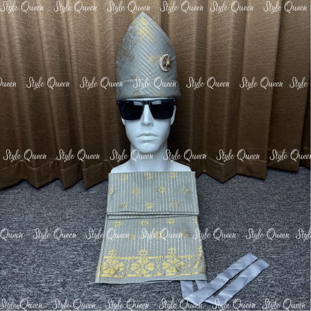 Setelan Tanjak HAS Minangkabau Full Songket Set Tanjak Pria Melayu