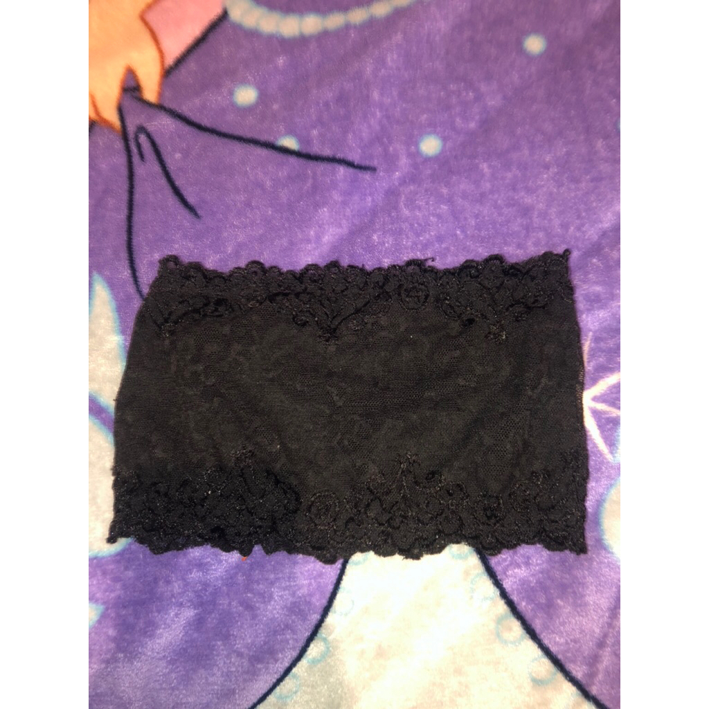 kemben crop wanita hitam