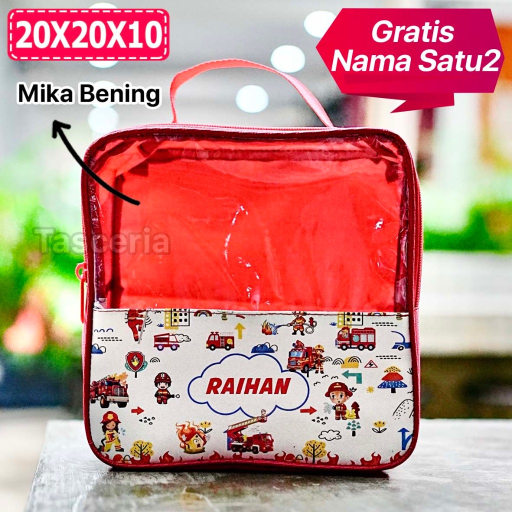 

Tas Bingkisan Ultah Anak Mika Fire Fighter Pemadam Kebakaran