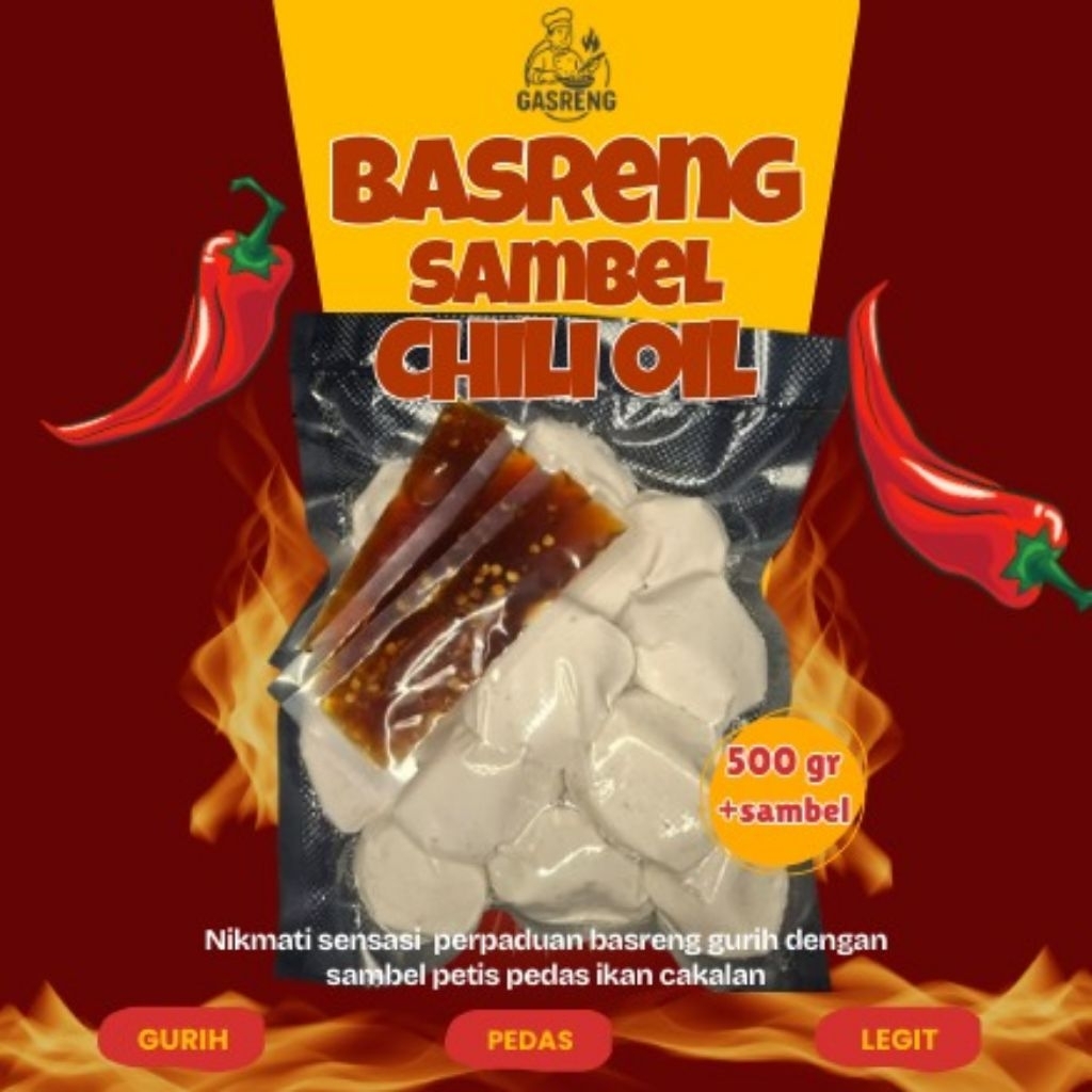 

GASRENG- Basreng mentah 500g + gratis 4 pcs chili oil