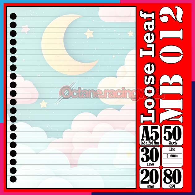 

Loose leaf Kertas binder A5 Isi 50 Lembar karakter Matahari Bintang Planet icon lucu Kertas binder autestic autestik Estetik Buku Refil isi ulang lucu warna warni bergambar garis Polos Repil Vol-3