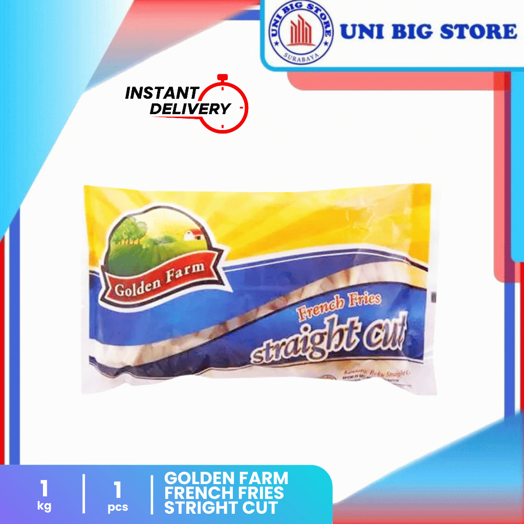 

Golden Farm French Fries Straight Cut 1 kg Kentang Goreng Lurus Besar