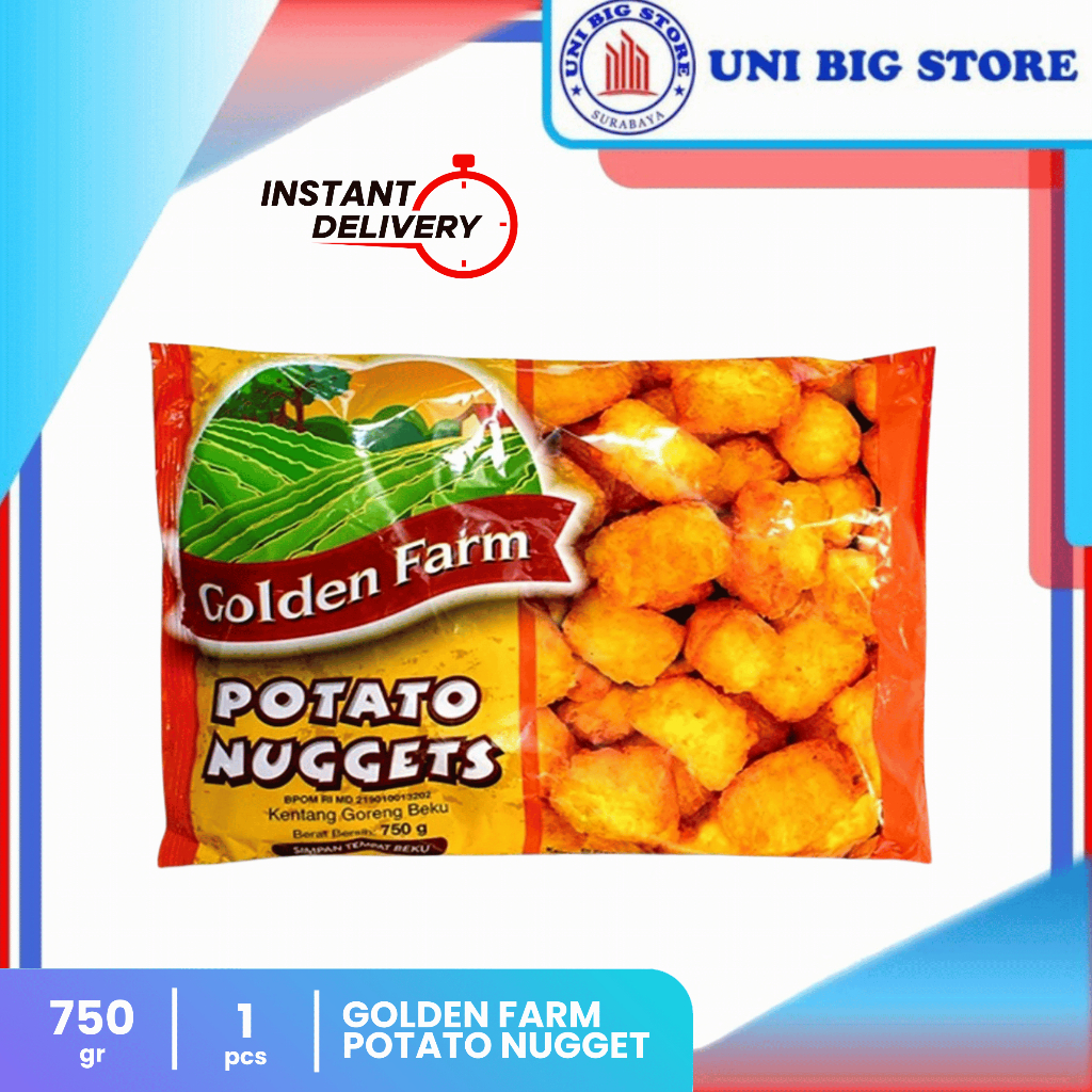 

Golden Farm Potato Nuggets 750 gr Nugget Kentang Goreng
