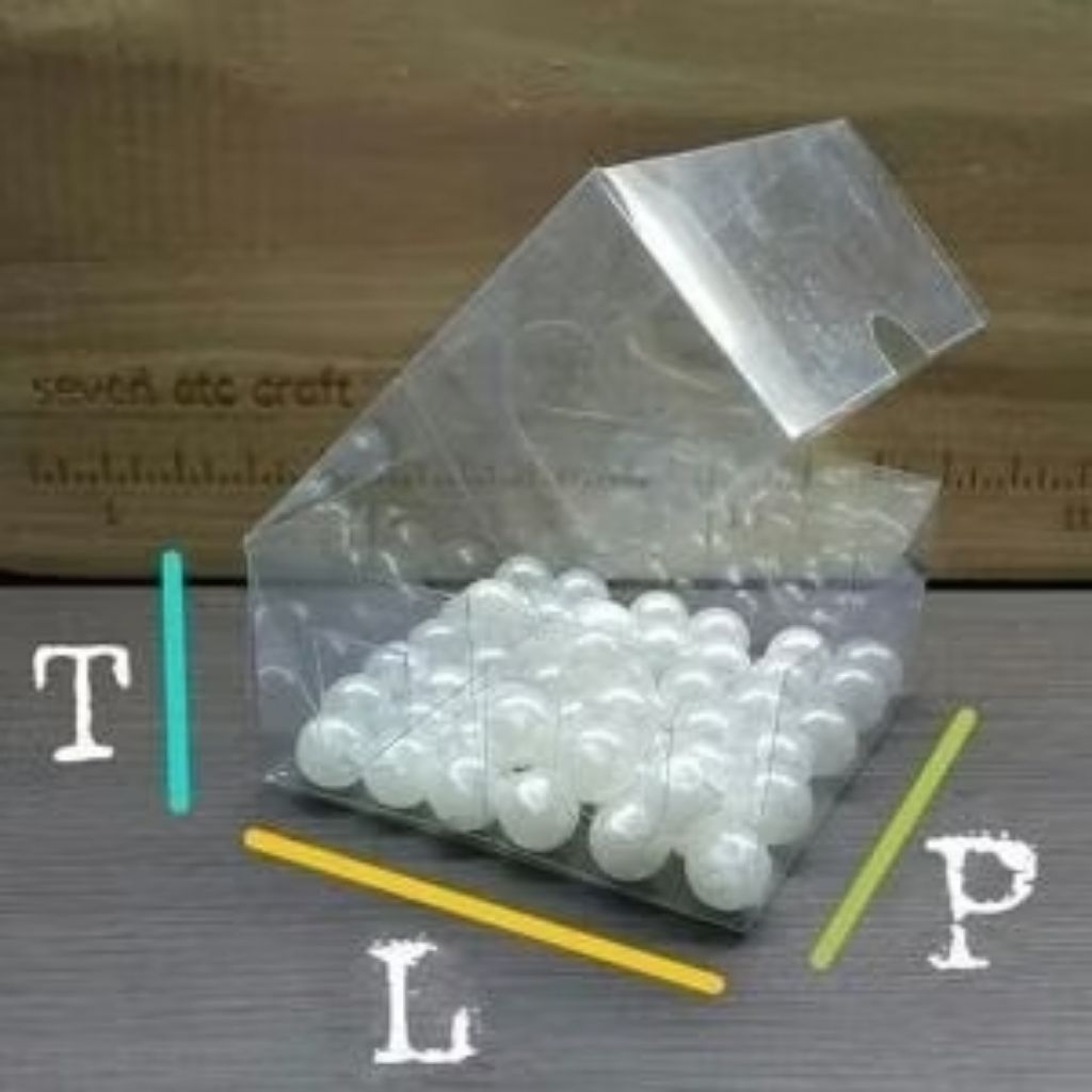 

Kotak Mika Souvenir / Kemasan Souvenir Uk. 6 x 6 x 3 DK