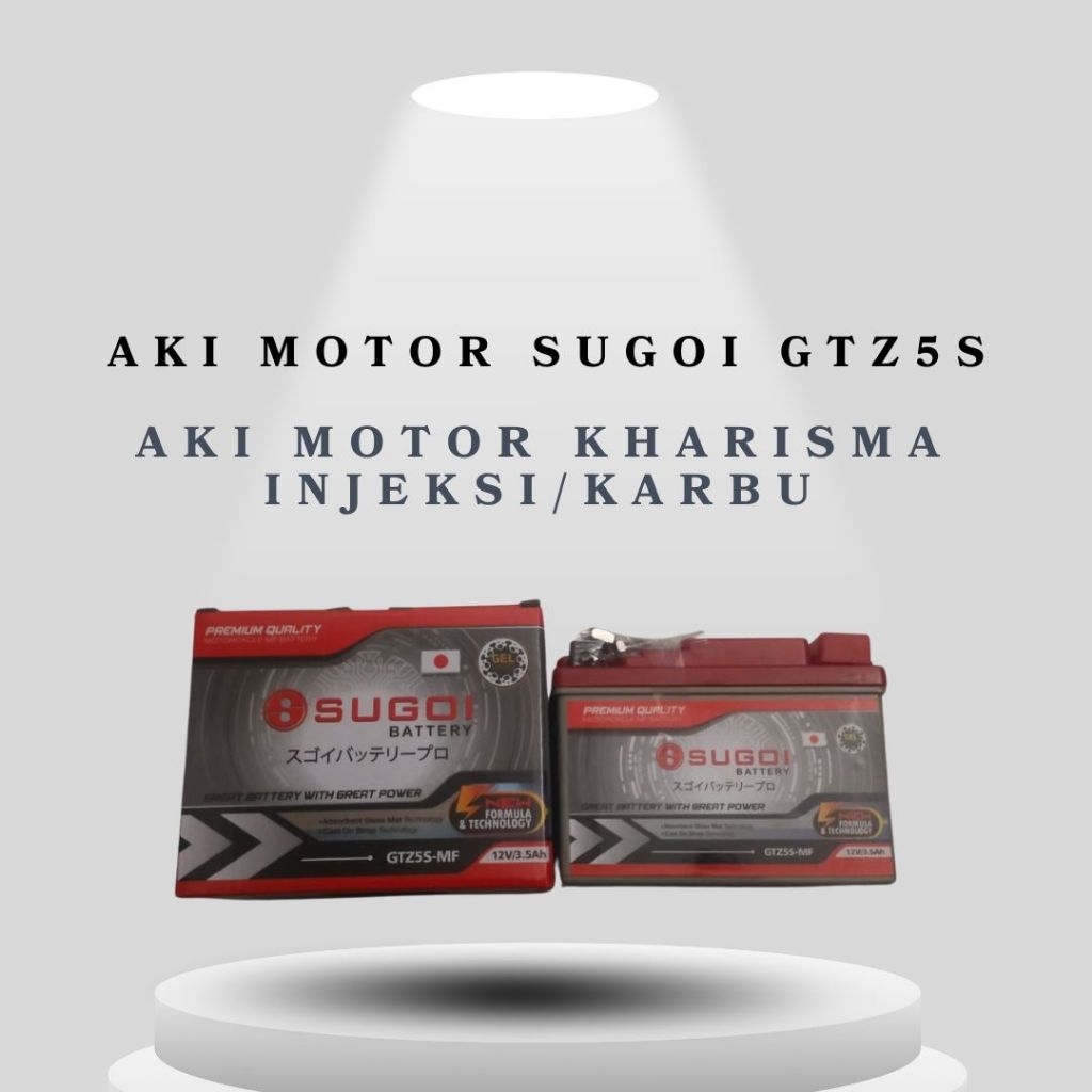 Aki Motor Kharisma Merek SugoiGTz5s Tahan Lama