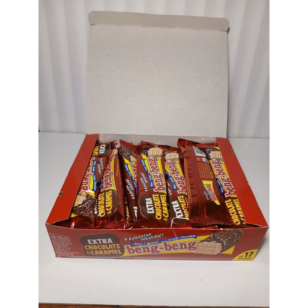

Beng-Beng Snack Wafer Isi 17 | Renyah, Cokelat, Caramel & Crispy