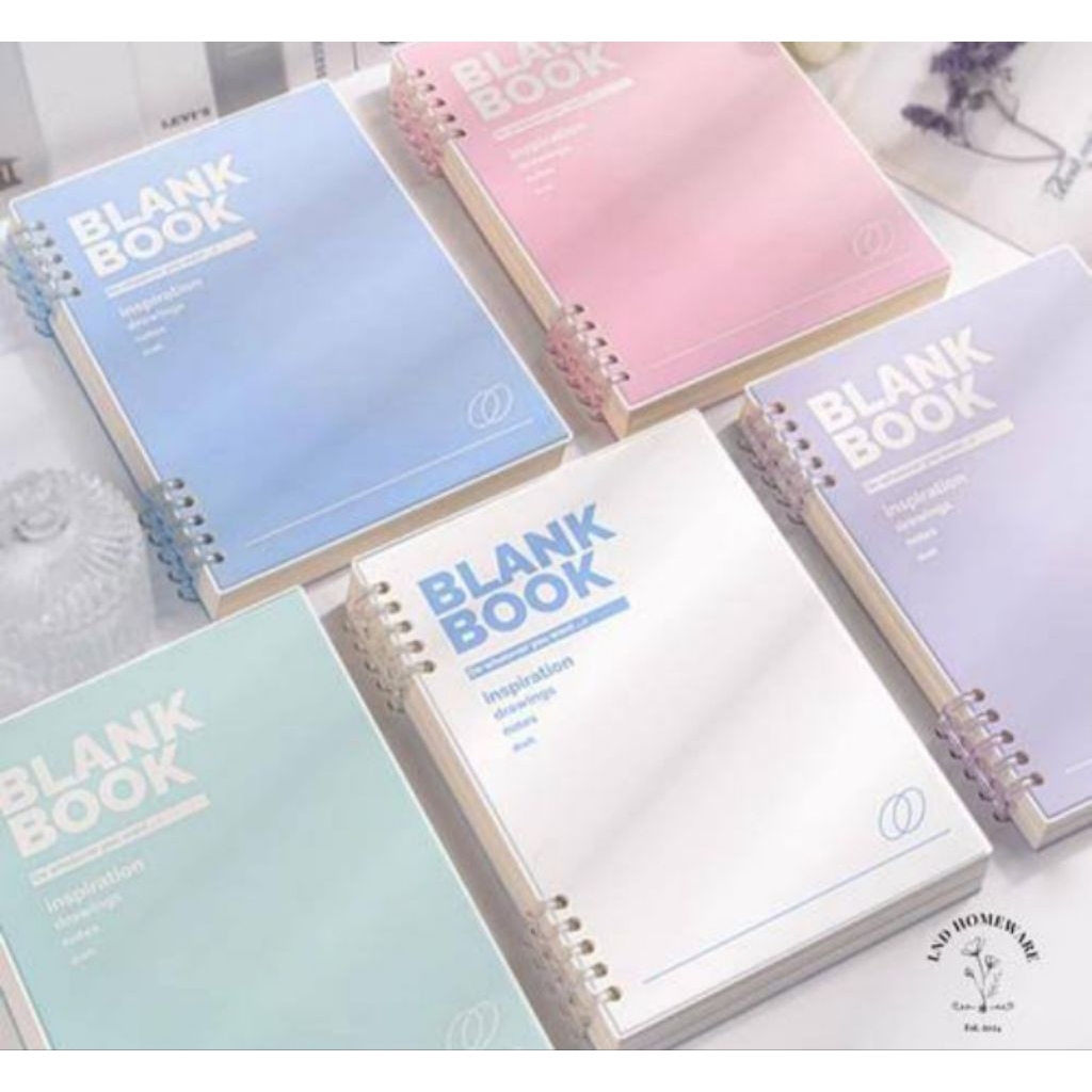 

Buku Tulis / Blank Book Notebook A4, A5, B5 / Diary / Loose Leaf / Note Pad Aesthetic Korea Anak Sekolah