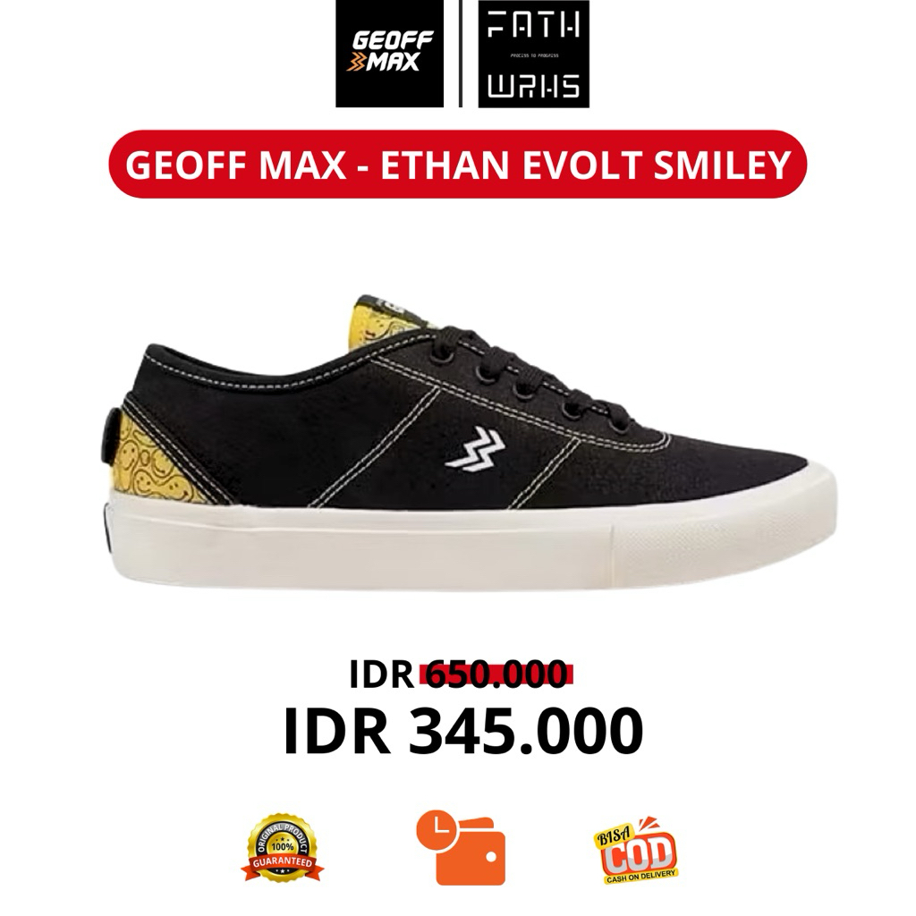 Sepatu Geoff Max Original - Ethan Evolt Smiley Limited Edition | Sepatu Pria | Sepatu Unisex