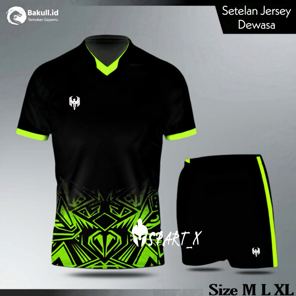 Setelan Jersey Bola Dewasa Baju Bola Futsal Pria Wanita Set Baju dan Celana