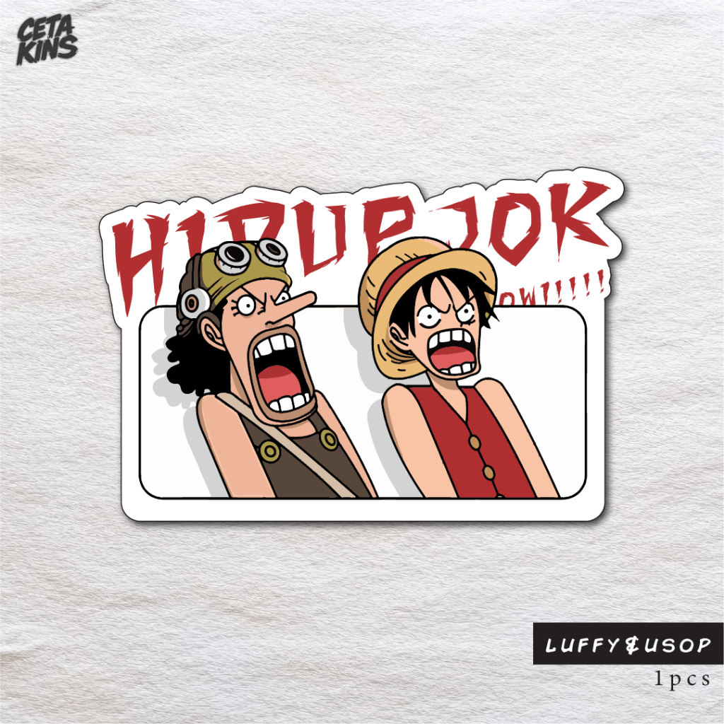 

Stiker one piece luffy & ussop hidup jokowi