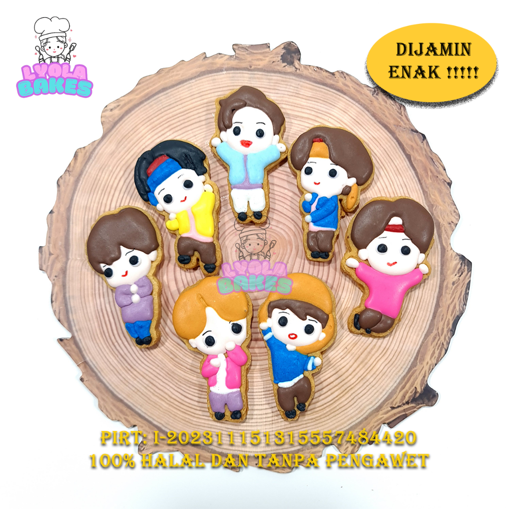 

Cookies BTS Tiny set isi 7 pcs Exp 3 bulan fresh