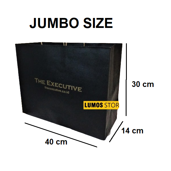 

Paper bag kado The executive Jumbo hampers landscape 2 sisi