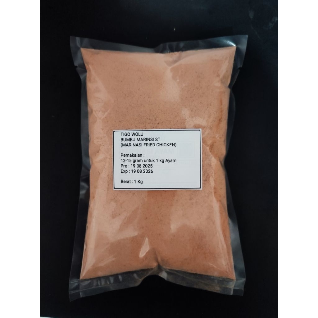 

Bumbu Marinasi Ayam Goreng 1 kg ST (Ayam Geprek/Kriuk/Fried Chicken)