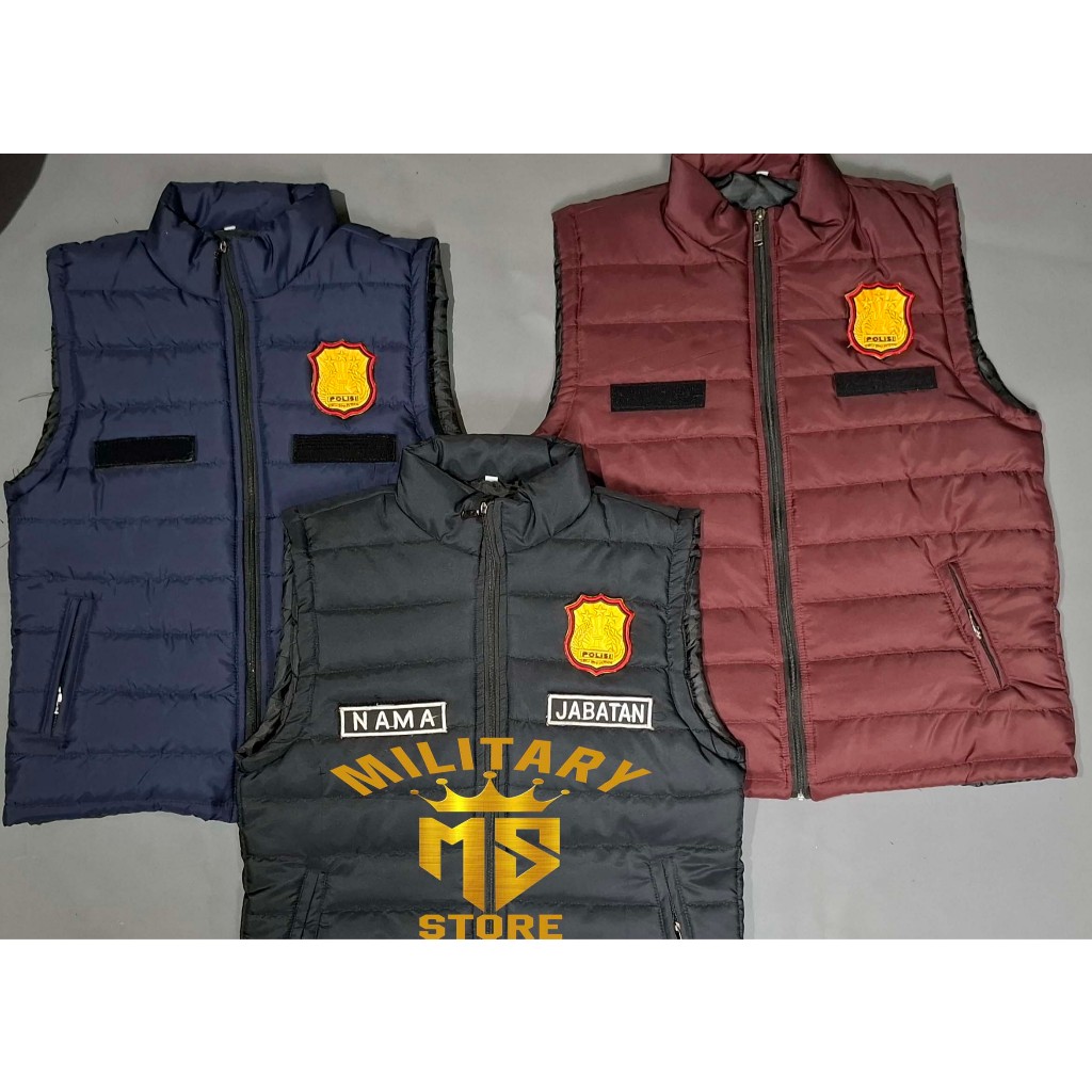 Rompi Vest polisi | Rompi gelembung Polisi | Rompi custom full bordir