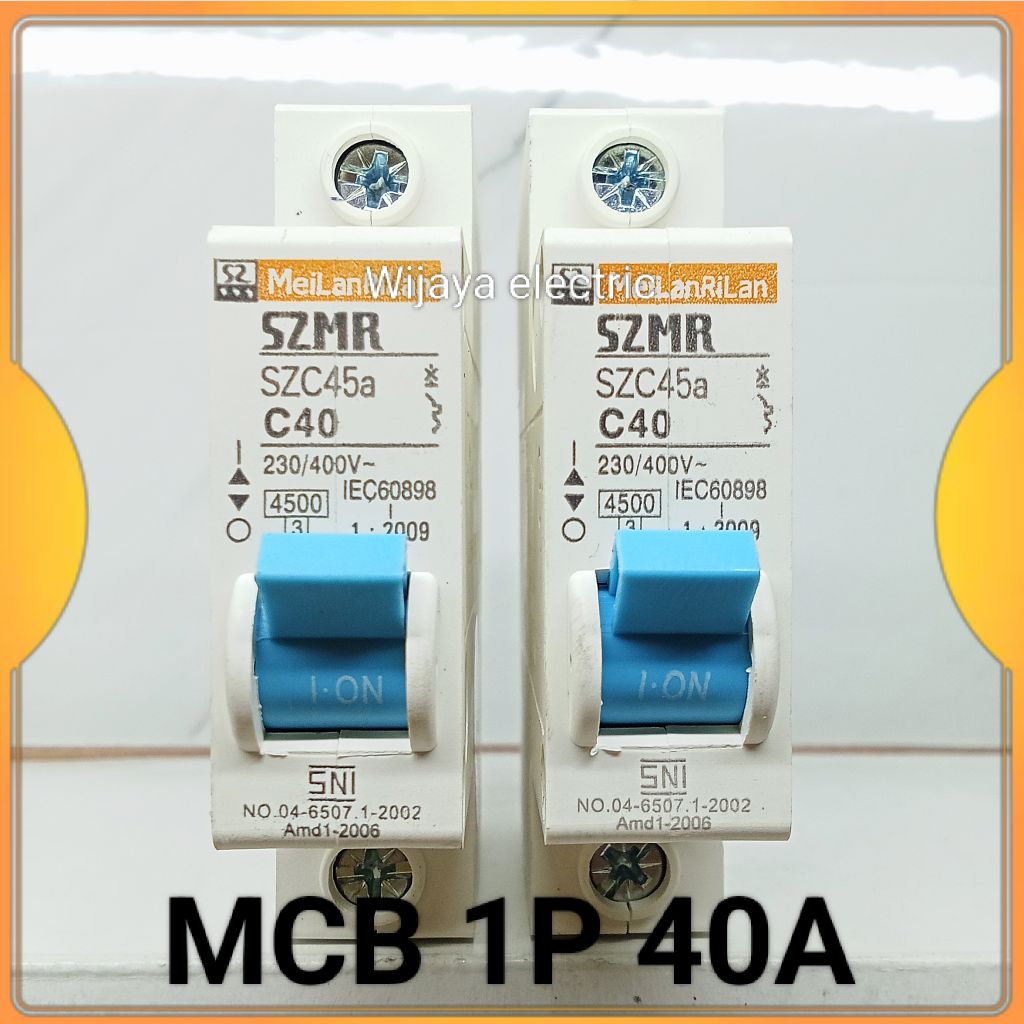 MCB 1P 40A SZC45a mcb 1phase c40 original SZMR