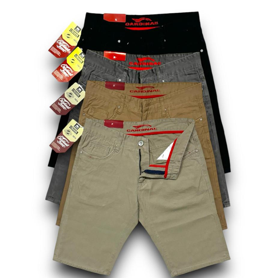 Celana pendek pria CARDINAL //Celana pendek bahan katun//SIZE 27-34