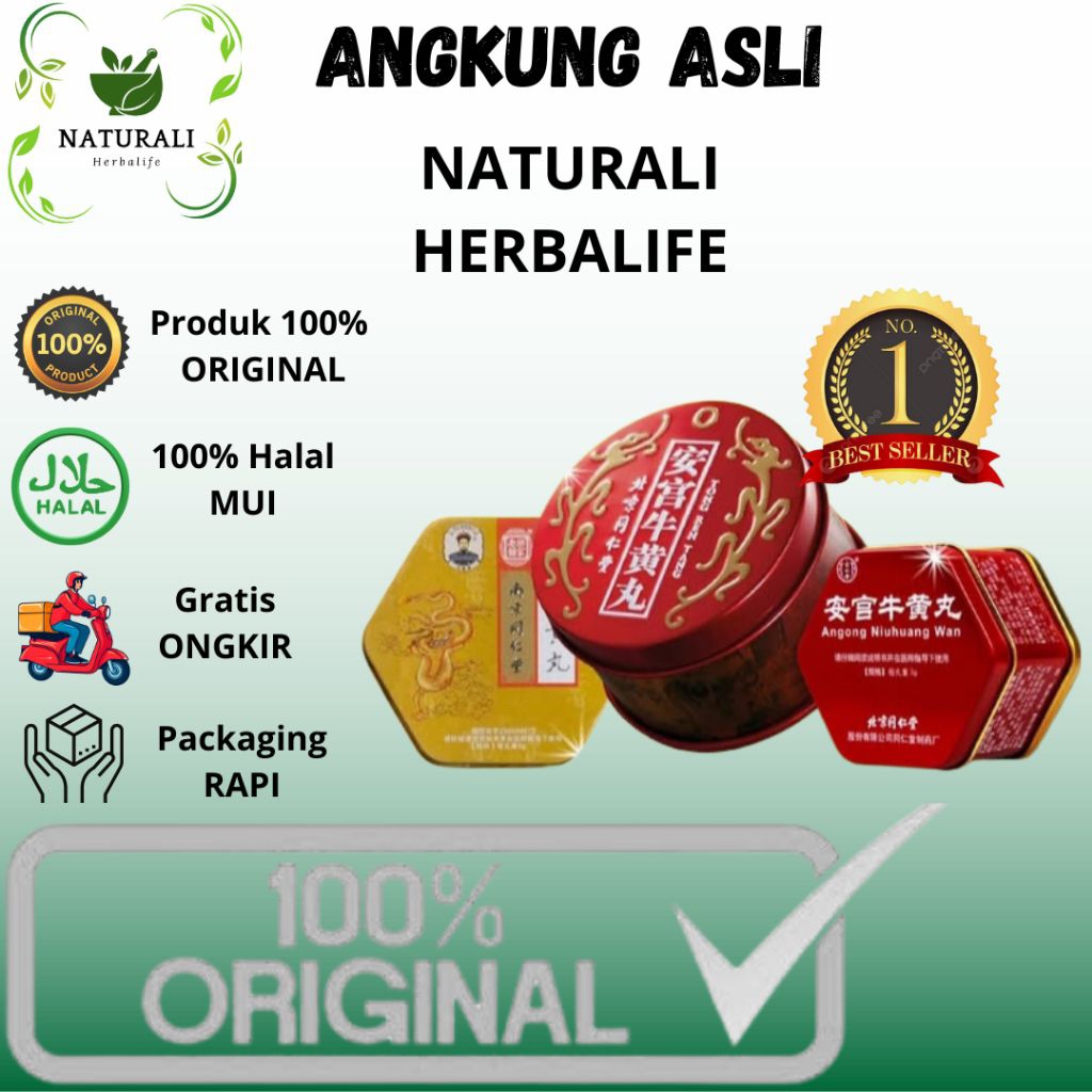 Angkung Kaleng Angong Niuhuang Wan 100% Original Obat Stroke Asli Cina Ampuh