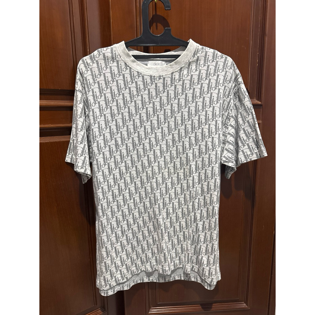 DIOR oblique allover logo tee second