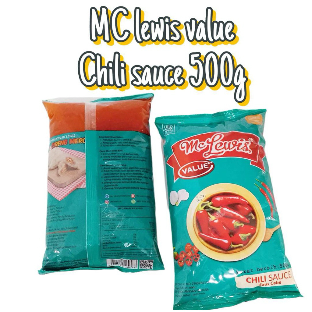

Mc lewis saus cabai 500gr