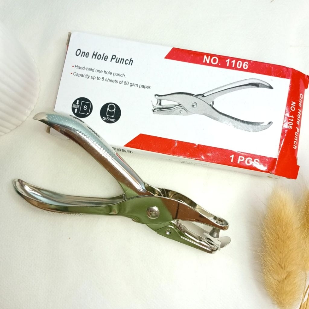 

Perferator Pembolong Pelubang Kertas Stationery One hold punch Puncher Binder