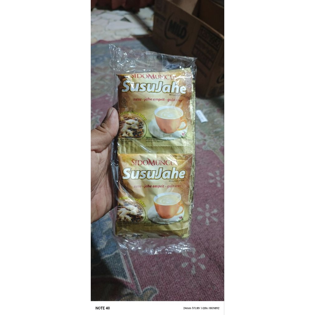 

susu jahe sidomuncul per pack isi 10 sachet
