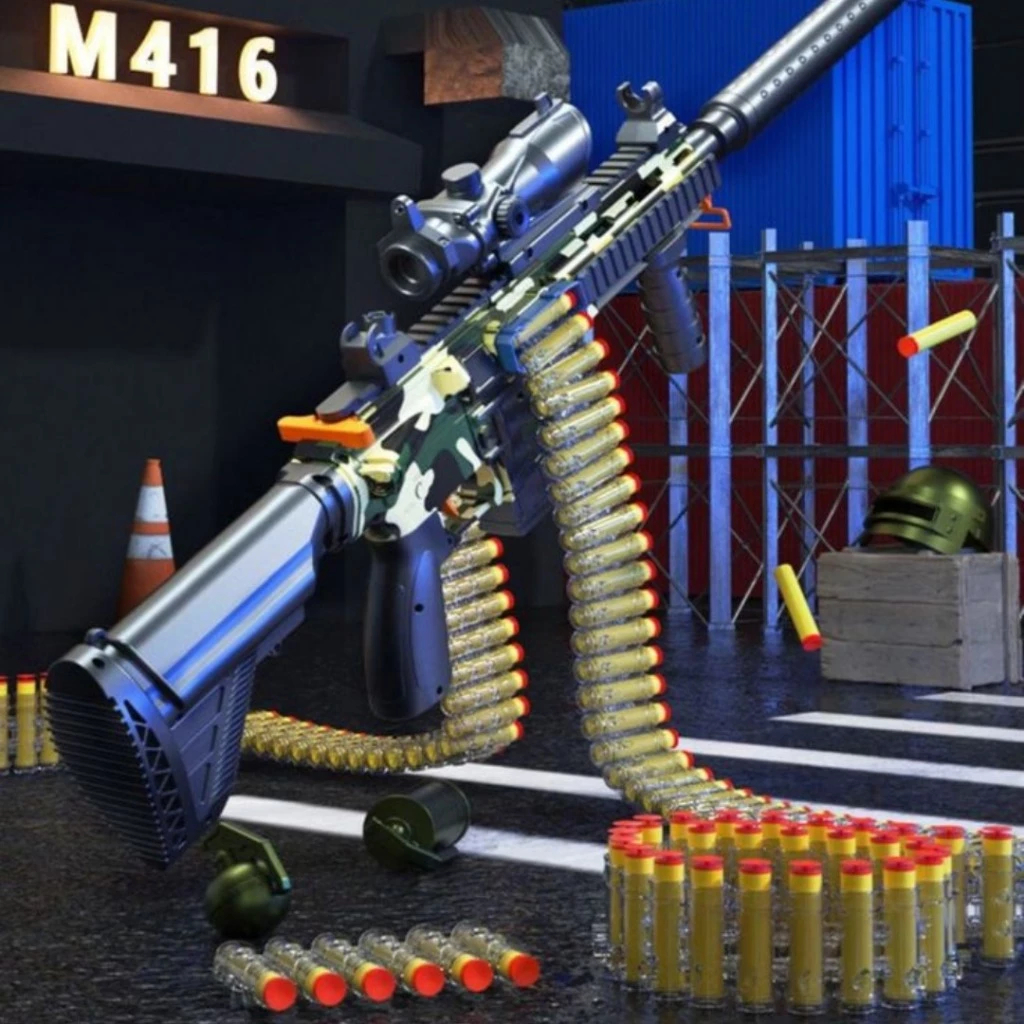 Mainan Sniper Pistol Tembak Dengan Peluru Senjata Senapan Mainan Peluru Busa M416