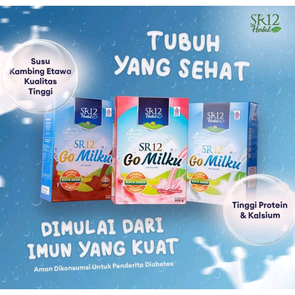 

Gomilku SR12 Susu Kambing Etawa Bubuk Premium Original BPOM