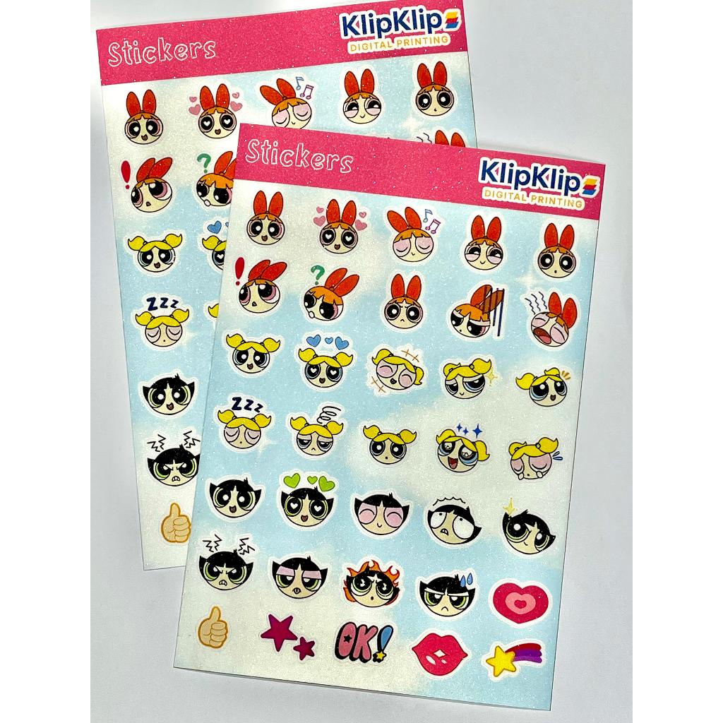 

Sticker Powerpuff Girls Glitter | Stiker Kartun Lucu Karakter Cewek Blossom Bubbles Buttercup - KK