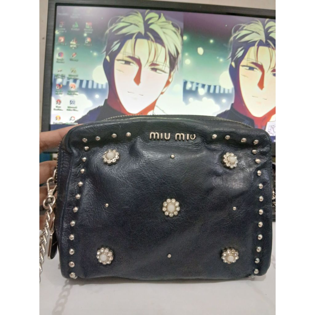 Tas Wanita Sling Miu Miu Second