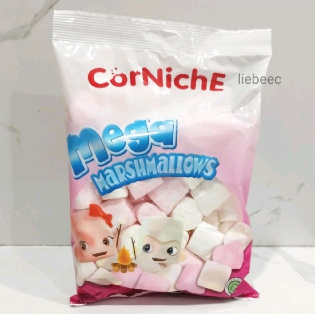 

Corniche Mega Pink & White Marshmallow 300gr / 300 gr